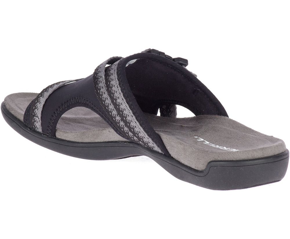 Sandalias Mujer - Merrell District Muri Slide - Negras/Gris - ASYP-39506